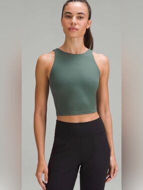 Lululemon High Neck Align Tank Dark Spruce